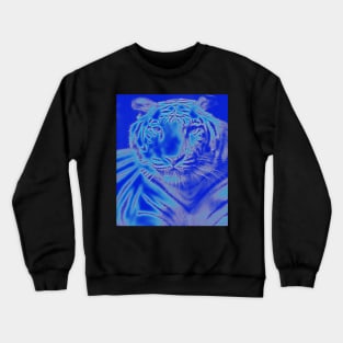 White Tiger from India - White colour Crewneck Sweatshirt